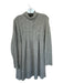 Free People Size M Gray Nylon Long Sleeve Turtleneck Knit Dress Gray / M