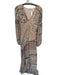 Free People Size 2 Beige& Multi-Color Polyester Maxi Abstract Floral Dress Beige& Multi-Color / 2