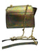 Zac Posen Multi Gold Hardware Flap Closure Chain Strap Shiny Bag Multi / Small