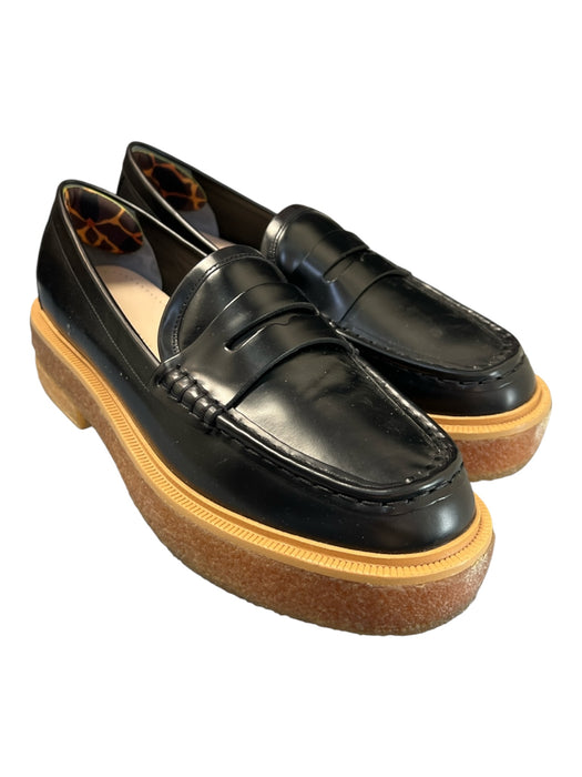 Loeffler Randall Shoe Size 11 Black Leather Gum sole Round Toe Loafer Shoes Black / 11