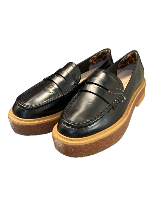 Loeffler Randall Shoe Size 11 Black Leather Gum sole Round Toe Loafer Shoes Black / 11