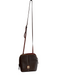 Dooney & Bourke Brown Leather Crossbody Inside & Outside Pockets Zipper Purse Brown / Small
