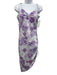 For Love & Lemons Size XS Purple & Baby Blue Recycled Polyester Watercolor Dress Purple & Baby Blue / XS