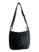 M London Black Pebble Leather Top Handle Adjustable Strap Gold Hardware Bag Black