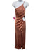 Shona Joy Size 4 Mauve Pink Lenzing Blend Satin Front Cut Out slit Gown Mauve Pink / 4