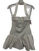 Meshki Size Small White Cotton & Nylon Blend Mini Halter Flare Dress White / Small