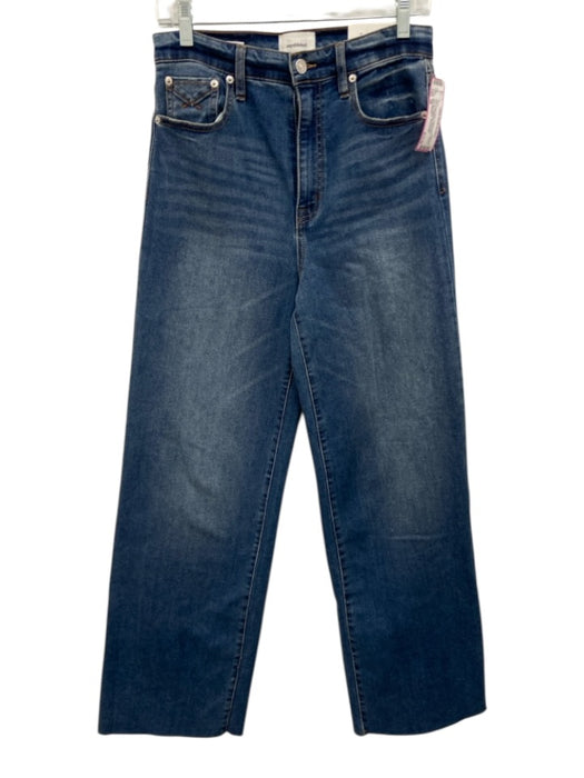 Unpublished Size 28 Dark Wash Cotton Denim Stretch Cut Off Whiskering Jeans Dark Wash / 28