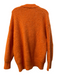Zara Size S Orange Polyester Blend Knit Button Down Long Sleeve Chunky Sweater Orange / S