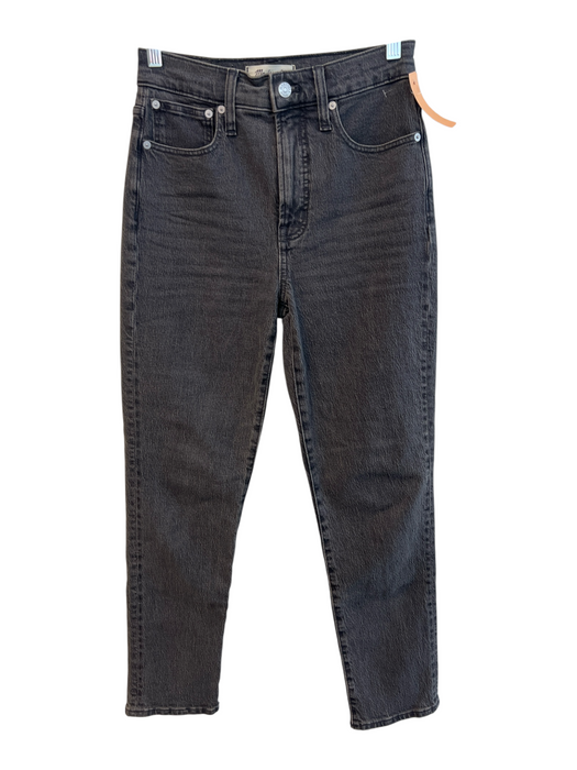 Madewell Size 24 Gray Wash Cotton High Rise Zip Fly 5 Pocket Straight Leg Jeans Gray Wash / 24