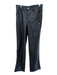 Zara Size 4 Black Polyester Faux Leather High Rise 5 Pocket Straight Leg Pants Black / 4