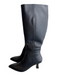 Dolce Vita Shoe Size 8.5 Black Leather Pointed Toe Zip Side Knee High Boots Black / 8.5