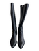 Dolce Vita Shoe Size 8.5 Black Leather Pointed Toe Zip Side Knee High Boots Black / 8.5