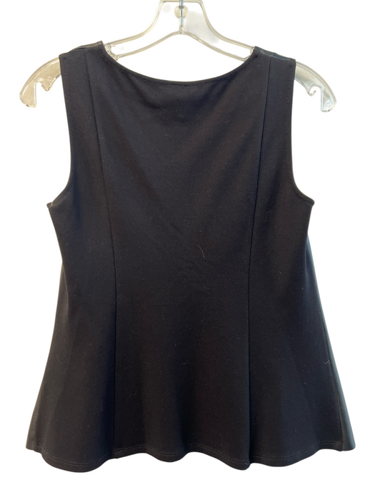 Bailey 44 Size S Black Polyurethane Faux Leather Round Neck Sleeveless Top Black / S
