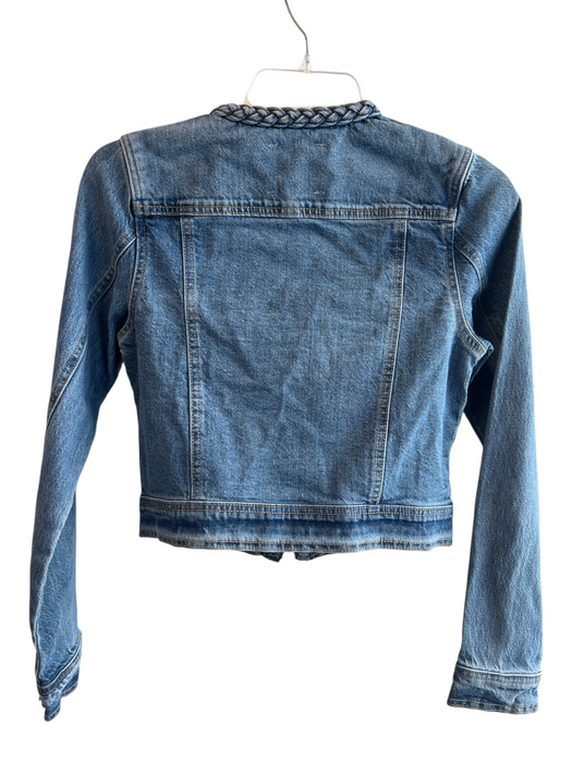 Habitual Size XS Light Wash Cotton Denim Round Neck Long Sleeve Jacket Light Wash / XS