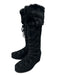 Stuart Weitzman Shoe Size 9 Black Suede Upper Faux Fur Shearling Detail Boots Black / 9