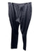 Akris Size 12 Black Silk Blend Satin Zip Pocket High Rise Center Seam Pants Black / 12