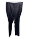 Akris Size 12 Black Silk Blend Satin Zip Pocket High Rise Center Seam Pants Black / 12