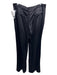 Theory Size 12 Black Wool Blend Satin zip & hook closure High Rise Pants Black / 12