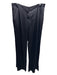 Theory Size 12 Black Wool Blend Satin zip & hook closure High Rise Pants Black / 12