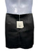The Row Size 14 Black Silk Side Zip Solid Lined Above Knee Skirt Black / 14