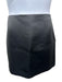 The Row Size 14 Black Silk Side Zip Solid Lined Above Knee Skirt Black / 14