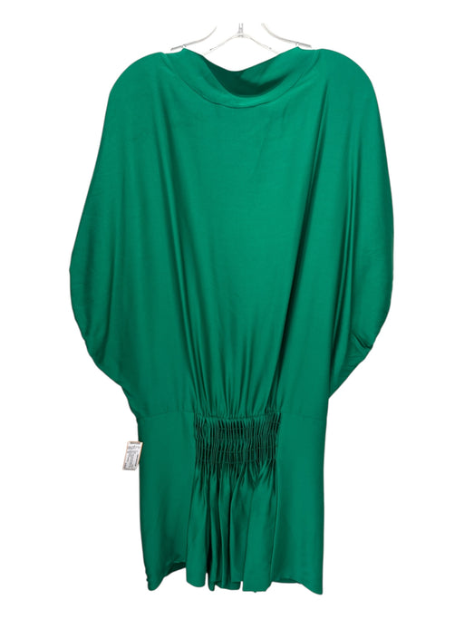 Diane Von Furstenberg Size 10 Kelly Green Silk Dolman Short Sleev Paneled Dress Kelly Green / 10