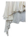 Alexander McQueen Size 46 Cream Silk Ruffle Asymmetrical Hem Sleeveless Top Cream / 46
