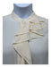 Alexander McQueen Size 46 Cream Silk Ruffle Asymmetrical Hem Sleeveless Top Cream / 46