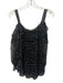 Nanette Lepore Size M Black & Gray Silk Off Shoulder Semi Sheer Top Black & Gray / M
