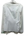 Elie Tahari Size L White Cotton Blend Long Sleeve Snap Button Front Shirt Top White / L