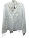 Elie Tahari Size L White Cotton Blend Long Sleeve Snap Button Front Shirt Top White / L