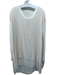 Rag & Bone Size L Cream Beige & White Silk Fabric Block Long Sleeve Top Cream Beige & White / L