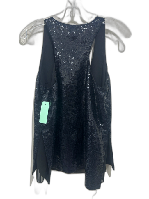 Diane Von Furstenberg Size 4 Midnight blue Polyester Sleeveless Sequined Top Midnight blue / 4