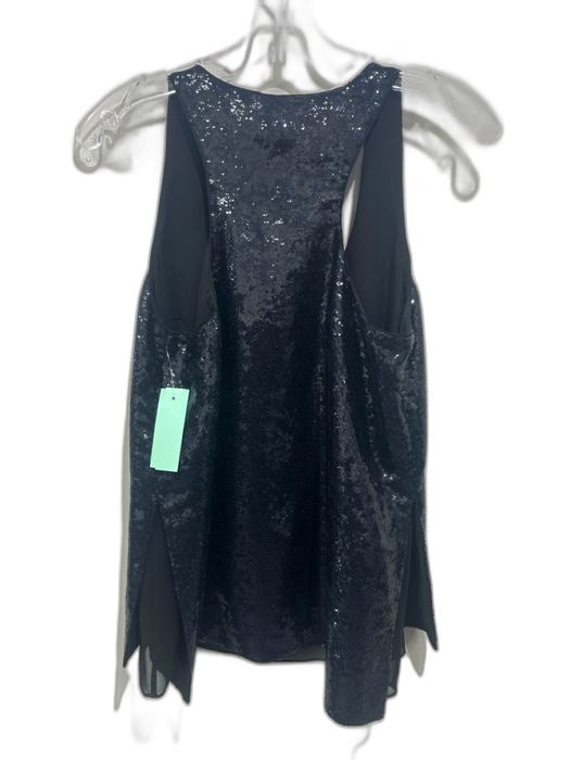 Diane Von Furstenberg Size 4 Midnight blue Polyester Sleeveless Sequined Top Midnight blue / 4