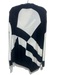 St. John Size L Black & White Wool Blend Knit Abstract Checkered Sweater Black & White / L