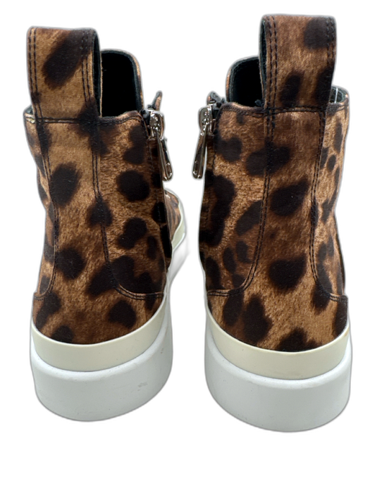 Dolce & Gabbana Shoe Size 40 Brown, White & Black textile upper Lace Up Sneakers Brown, White & Black / 40