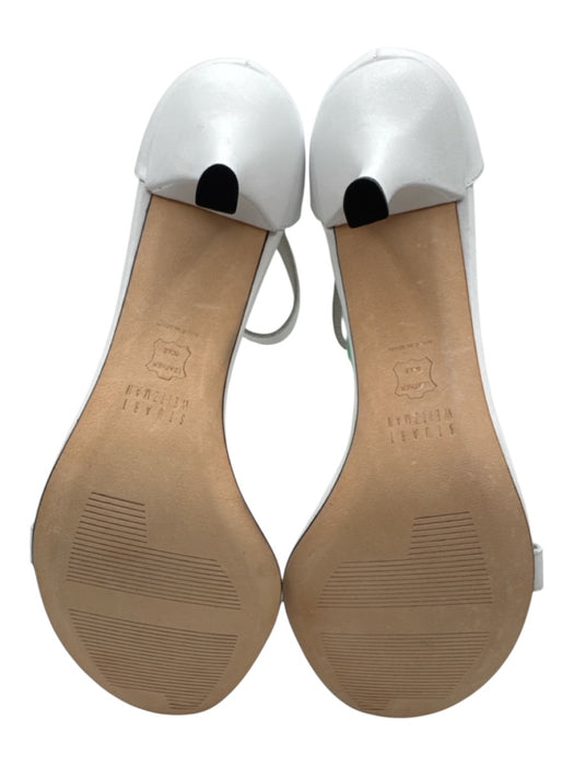 Stuart Weitzman Shoe Size 9 White Leather Upper Ankle Buckle Sandals White / 9