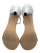 Stuart Weitzman Shoe Size 9 White Leather Upper Ankle Buckle Sandals White / 9