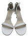 Stuart Weitzman Shoe Size 9 White Leather Upper Ankle Buckle Sandals White / 9