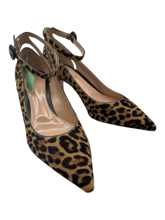 Gianvito Rossi Shoe Size 40 Mixed Browns Leather Upper Pony Hair Pumps Mixed Browns / 40