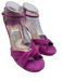 Jimmy Choo Shoe Size 40 Fuchsia Purple Leather Upper Suede Twist Sandals Fuchsia Purple / 40