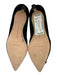 Manolo Blahnik Shoe Size 40 Black Leather Upper Suede Flower Pointed Toe Pumps Black / 40