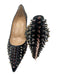 Christian Louboutin Shoe Size 40.5 Black & Metallic Leather Upper Pumps Black & Metallic / 40.5