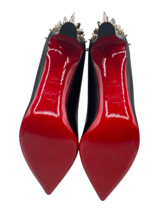 Christian Louboutin Shoe Size 40.5 Black & Metallic Leather Upper Pumps Black & Metallic / 40.5