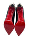 Christian Louboutin Shoe Size 40.5 Black & Metallic Leather Upper Pumps Black & Metallic / 40.5