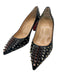 Christian Louboutin Shoe Size 40.5 Black & Metallic Leather Upper Pumps Black & Metallic / 40.5
