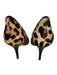 Christian Dior Shoe Size 40 Brown & Black Leather Upper Leopard Print Bow Pumps Brown & Black / 40
