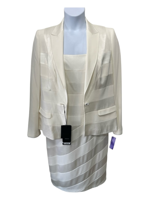 Escada Size 42 Cranberry Triacetate Blend Sleeveless Fabric Block Dress Set Cranberry / 42