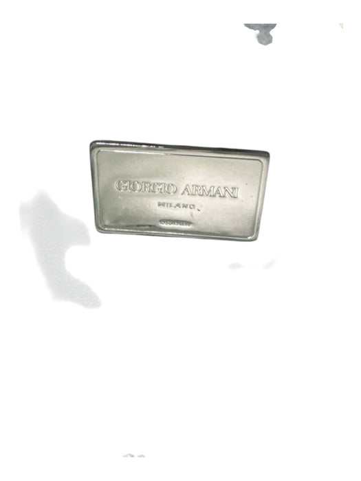 Giorgio Armani Silver & Gold Python Leather Chain Strap Snake Print Clutch Bag Silver & Gold / Small