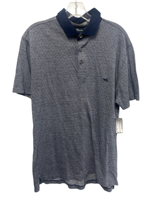 Rodd & Gun Size L Blue Cotton Dots Polo Men's Short Sleeve Blue / L